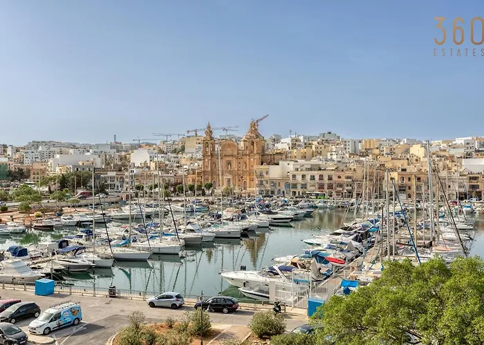 Stunning 3Br Marina View Apt In Pieta With Balcony By 360 Estates